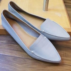 J. Crew Shoes - Gray NEW J Crew leather pointed toe flats J. Crew Shoes - Gray NEW J Crew leather pointed toe flats